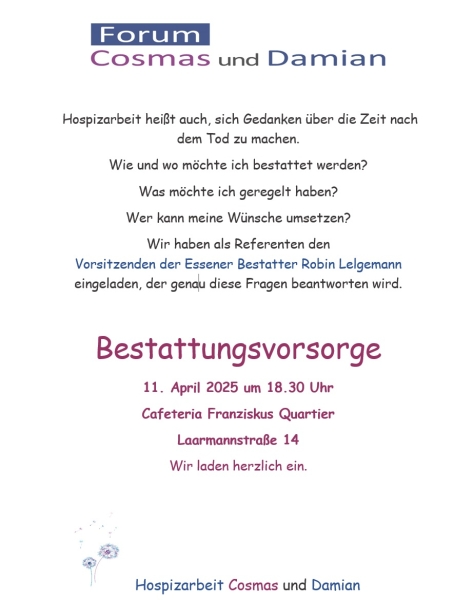 2025-03-05 Bestattungsvorsorge